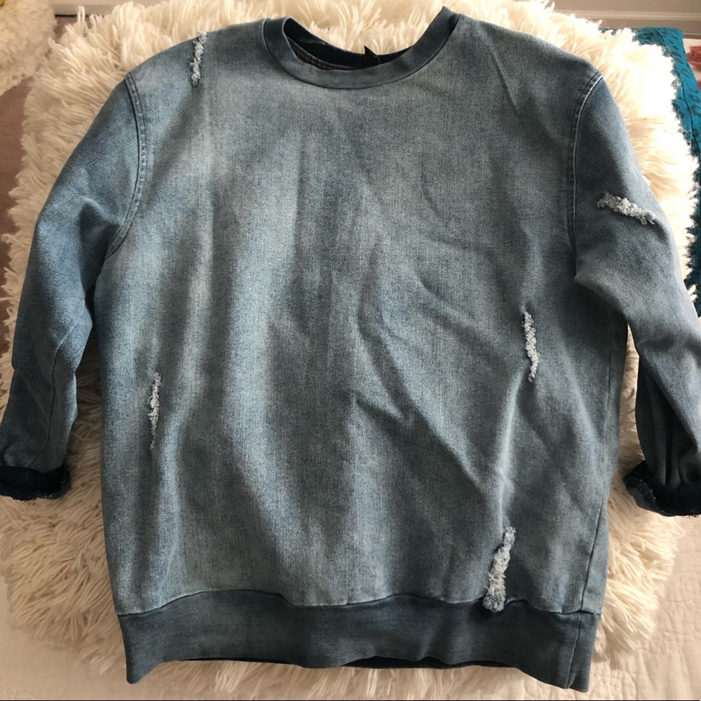 Boys art class denim sweatshirt